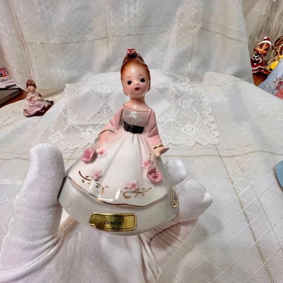Josef Originals Vintage GREECE Little Internationals Girl Figurine - Picture 4 of 10